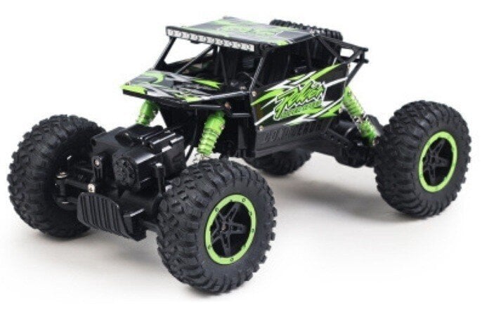 NQD 4WD Rock Crawler 1:18 2.4Ghz - roheline hind ja info | Poiste mänguasjad | kaup24.ee