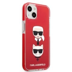 Karl Lagerfeld TPE Karl and Choupette Heads чехол для iPhone 13 mini  красный цена и информация | Чехлы для телефонов | kaup24.ee