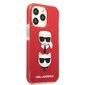 Karl Lagerfeld TPE Karl and Choupette Heads Case for iPhone 13 Pro Max Red hind ja info | Telefoni kaaned, ümbrised | kaup24.ee