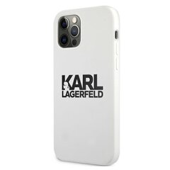 Karl Lagerfeld for iPhone 13 Mini 5,4'' KLHCP13SSLKLWH Silicone Stack Logo white hind ja info | Telefonikaaned ja ümbrised | kaup24.ee