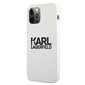 Karl Lagerfeld for iPhone 13 Mini 5,4'' KLHCP13SSLKLWH Silicone Stack Logo white hind ja info | Telefoni kaaned, ümbrised | kaup24.ee