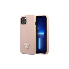 Guess чехол для iPhone 13 6,1" GUHCP13MPSATLP pink hard чехол Saffiano Triangle Logo цена и информация | Чехлы для телефонов | kaup24.ee