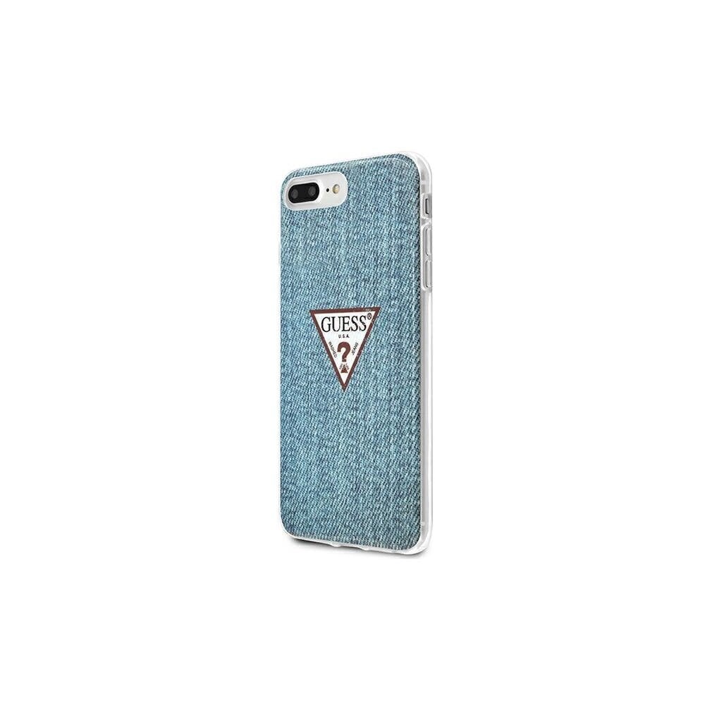 Guess case for iPhone 7 Plus / 8 Plus GUHCI8LPCUJULLB light blue hard case Jeans Collection цена и информация | Telefoni kaaned, ümbrised | kaup24.ee