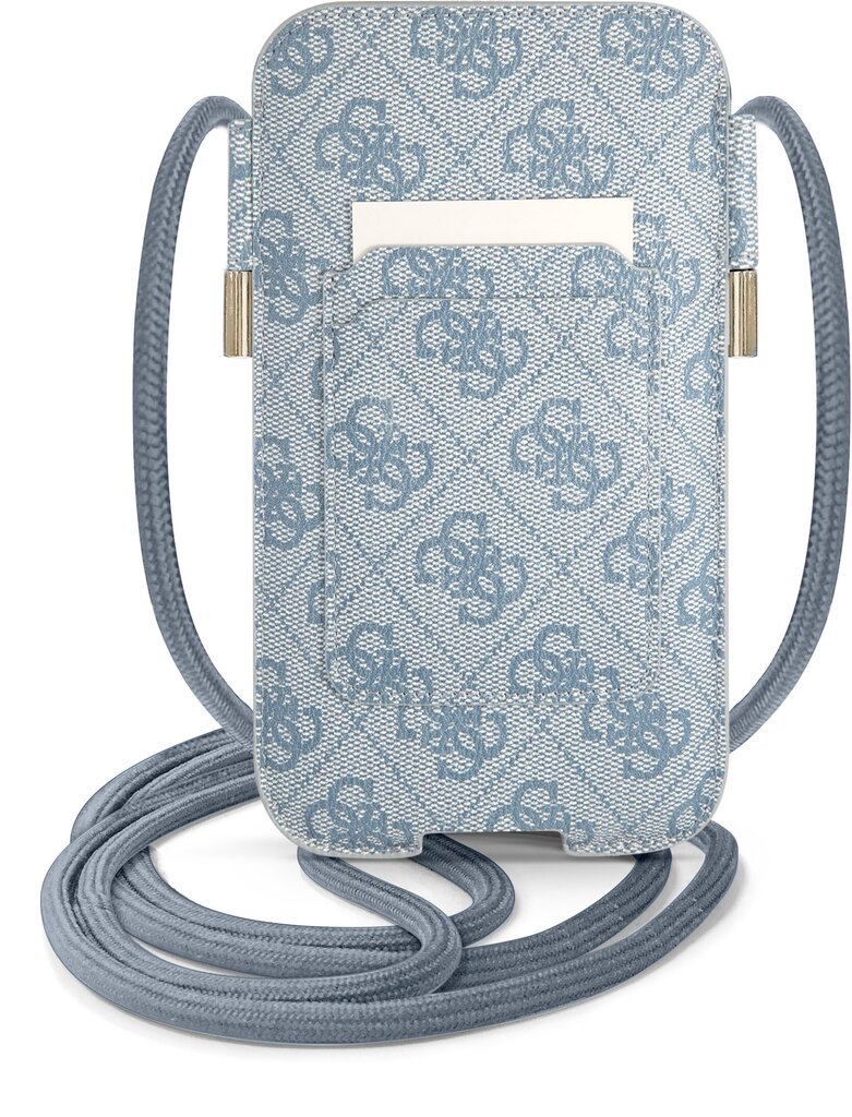 Guess PU 4G Metal Logo Pouch L Blue hind ja info | Telefoni kaaned, ümbrised | kaup24.ee