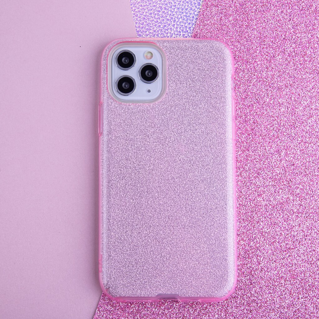 Glitter 3in1 case for Samsung Galaxy S21 pink цена и информация | Telefoni kaaned, ümbrised | kaup24.ee