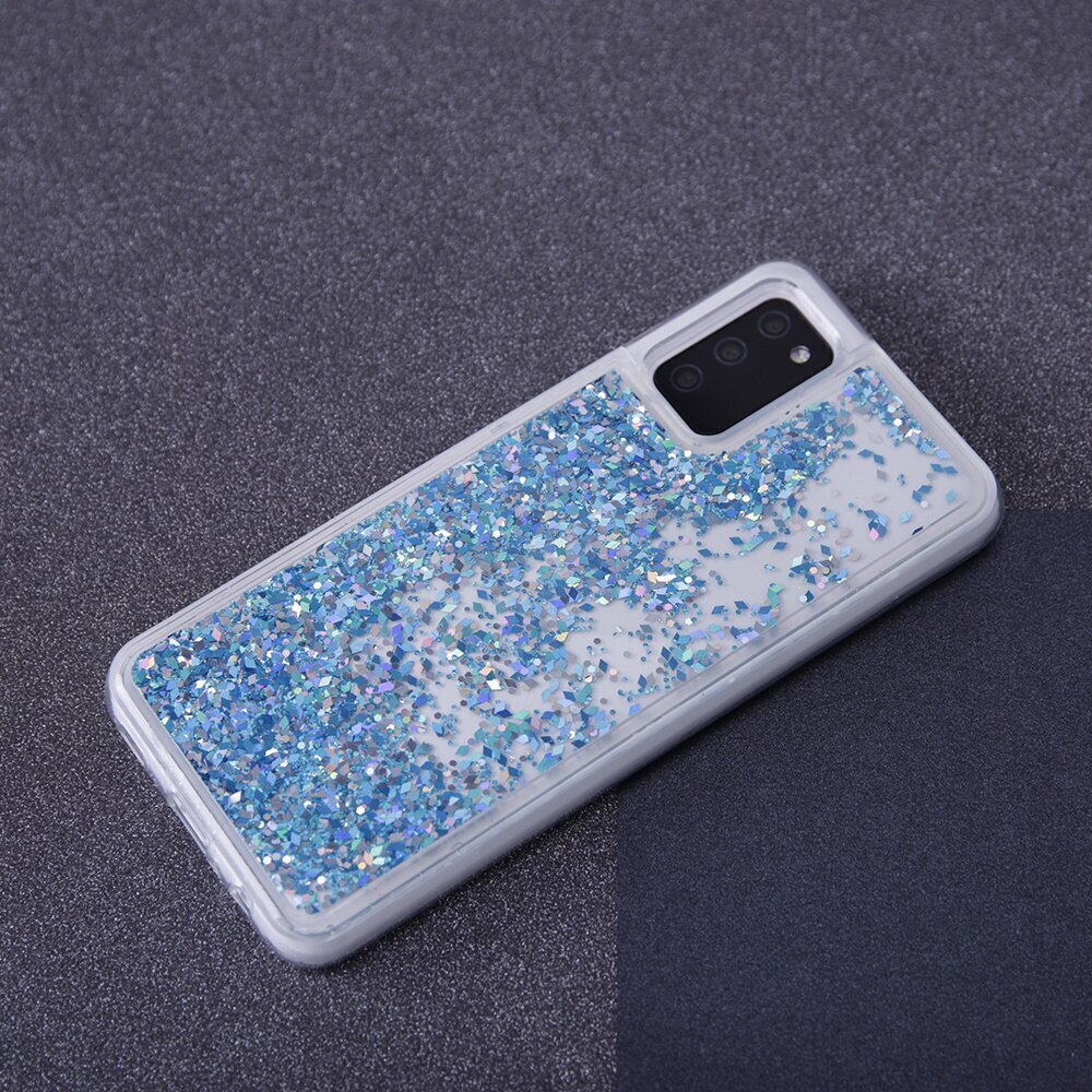 Liquid Sparkle TPU case for Samsung Galaxy A22 4G blue цена и информация | Telefoni kaaned, ümbrised | kaup24.ee