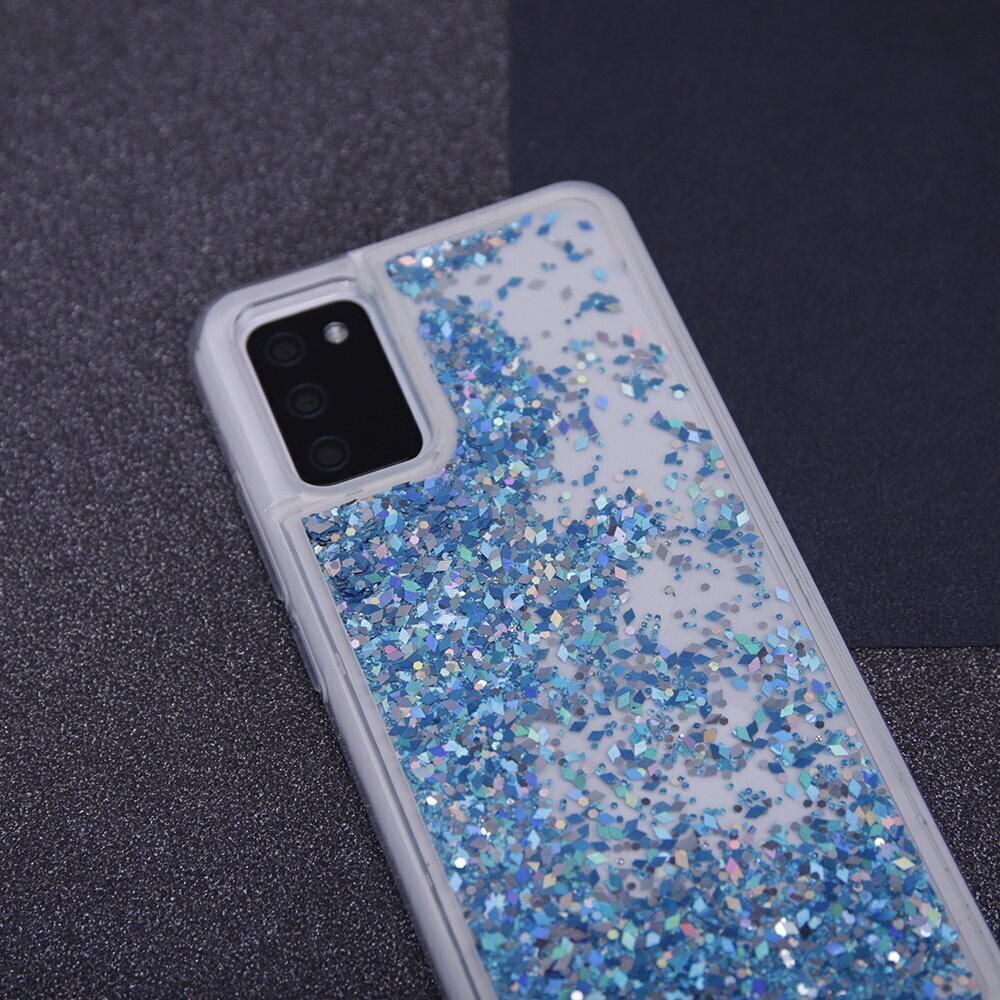 Liquid Sparkle TPU case for Samsung Galaxy A22 4G blue цена и информация | Telefoni kaaned, ümbrised | kaup24.ee