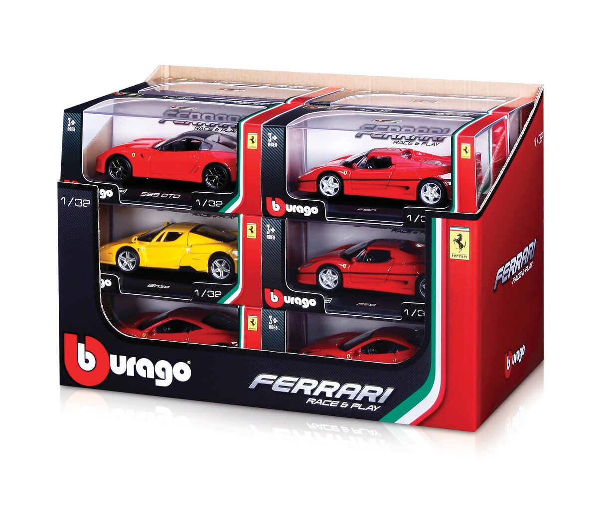 Automudel Ferrari Race&Play Bburago 1:32 цена и информация | Poiste mänguasjad | kaup24.ee