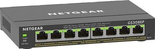 Коммутатор Netgear GS308EP-100PES цена и информация | Коммутаторы (Switch) | kaup24.ee