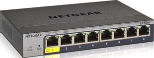 Коммутатор Netgear GS108T-300PES. цена и информация | Коммутаторы (Switch) | kaup24.ee