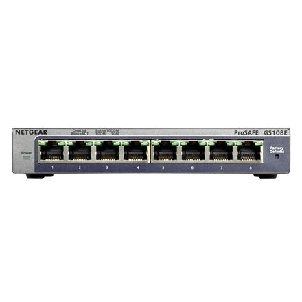 Kommutaator Netgear GS108E-300PES цена и информация | Lülitid (Switch) | kaup24.ee