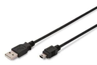 Assmann AK-300108-010-S, USB-A/Mini USB-B, 1 m цена и информация | Кабели и провода | kaup24.ee