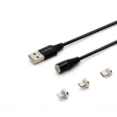 Savio CL-152, USB-C/Micro USB/Lightning, 1 m цена и информация | Кабели и провода | kaup24.ee