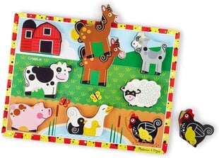 Пазл Ферма Melissa & Doug цена и информация | Drewniana Wieża Piramida Kura Nakładanie Kolorowych Kwadratów LD-15 15276 | kaup24.ee