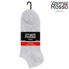 Короткие мужские носки Vincenzo Rosso, серые, 18 пар цена и информация | Meeste sokid | kaup24.ee