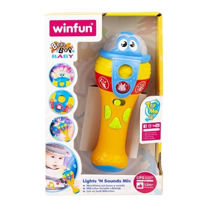 Muusikaline mänguasi Mikrofon Winfun, 12 m + hind ja info | Imikute mänguasjad | kaup24.ee