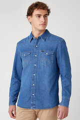 Мужская джинсовая рубашка WRANGLER W5MSLW922-L цена и информация | Мужские рубашки | kaup24.ee