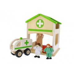 Деревянное депо скорой помощи цена и информация | Игрушки для мальчиков | kaup24.ee