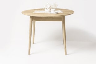 Стол обеденный Nord 3 D850х750 (отбеленный дуб) цена и информация | Кухонные и обеденные столы | kaup24.ee