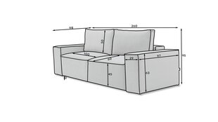 Diivan NORE Silla, kollane hind ja info | Diivanid ja diivanvoodid | kaup24.ee