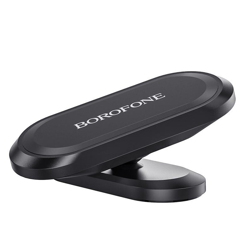 Universaalne autotelefoni hoidik Borofone BH29 keskkonsoolile, magnetkinnitus, must цена и информация | Mobiiltelefonide hoidjad | kaup24.ee