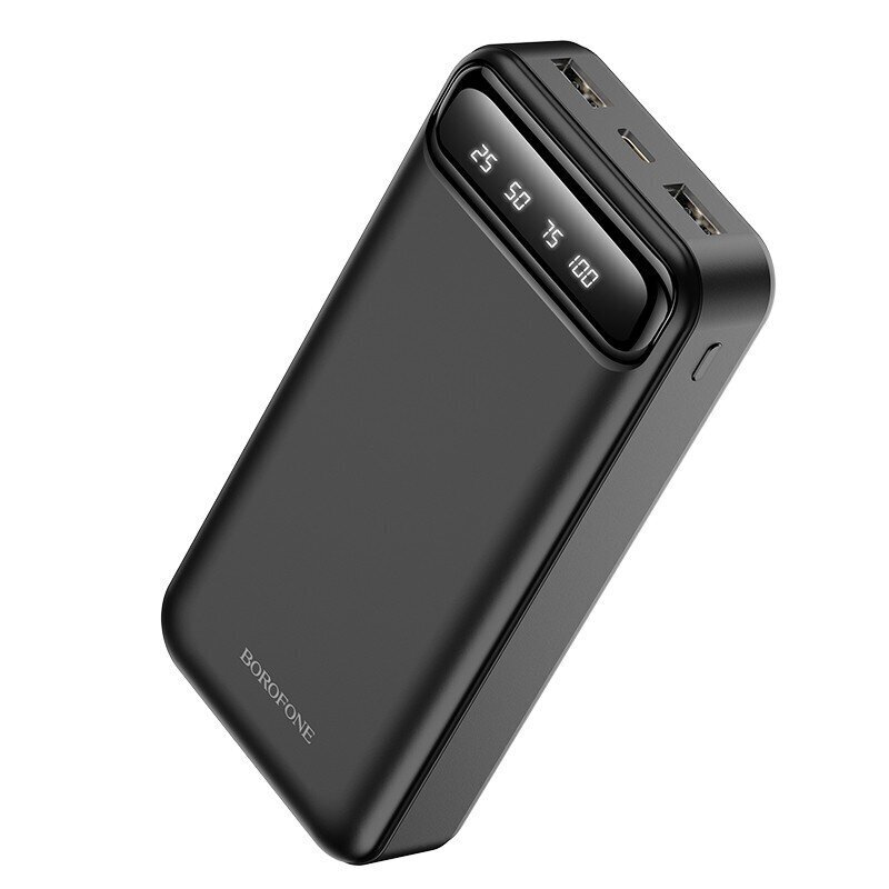 Väline aku Power Bank Borofone BJ14A 2xUSB 20000mAh must цена и информация | Akupangad | kaup24.ee