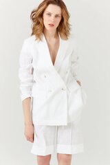 Naiste pintsak InAvati JA2118_20.12_10,valge hind ja info | Naiste jakid | kaup24.ee