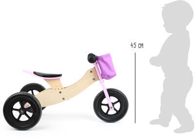 Tasakaaluratas Treeningratas Bike-Trike 2-in-1 Pink Maxi - SF hind ja info | Jooksurattad | kaup24.ee