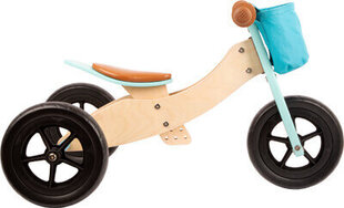 Tasakaaluratas Treeningratas Bike-Trike 2-in-1 Turquoise Maxi – SF цена и информация | Детский трехколесный велосипед - коляска с удобной ручкой управления для родителей Riff F95941 2в1, фиолетовый | kaup24.ee