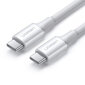 Ugreen cable USB Type C - USB Type C PD 100W 5A 2m white (US300) hind ja info | Mobiiltelefonide kaablid | kaup24.ee