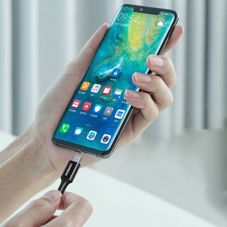 Ugreen cable USB Type C - USB Type C PD 100W 5A 2m white (US300) цена и информация | Mobiiltelefonide kaablid | kaup24.ee