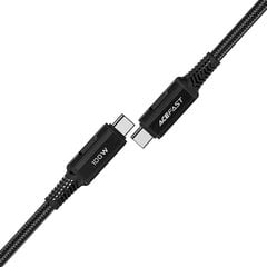 Acefast cable USB Type C - USB Type C 2m, 100W (20V / 5A) black (C4-03 Black) цена и информация | Кабели для телефонов | kaup24.ee