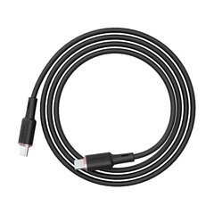 Acefast cable USB Type C - USB Type C 1.2m, 60W (20V / 3A) black (C2-03 black) hind ja info | Mobiiltelefonide kaablid | kaup24.ee