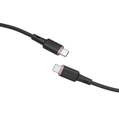 Acefast cable USB Type C - USB Type C 1.2m, 60W (20V / 3A) black (C2-03 black) цена и информация | Borofone 43757-uniw | kaup24.ee