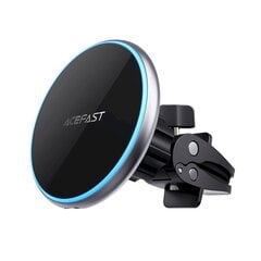 Acefast Qi Wireless Car Charger with MagSafe 15W Magnetic Phone Holder on the Ventilation Grille Black (D3 black) hind ja info | Mobiiltelefonide hoidjad | kaup24.ee