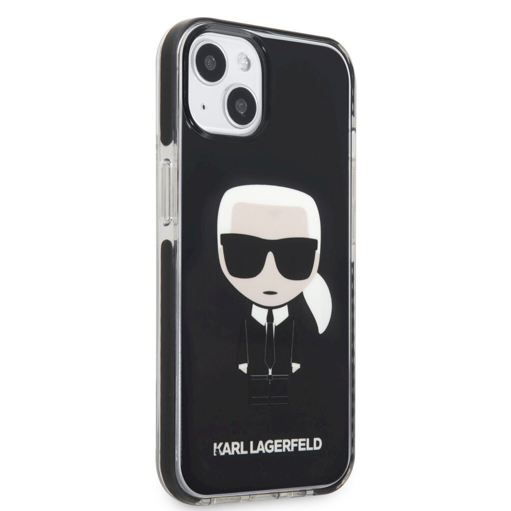 Karl Lagerfeld TPE Full Body Ikonik Case for iPhone 13 mini Black hind ja info | Telefoni kaaned, ümbrised | kaup24.ee