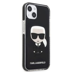 Karl Lagerfeld TPE Full Body Ikonik чехол для iPhone 13 черный цена и информация | Чехлы для телефонов | kaup24.ee