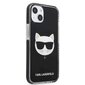 Karl Lagerfeld TPE Choupette Head Case for iPhone 13 mini Black цена и информация | Telefoni kaaned, ümbrised | kaup24.ee