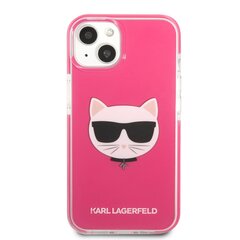 Karl Lagerfeld TPE Choupette Head Case for iPhone 13 Fuchsia hind ja info | Telefoni kaaned, ümbrised | kaup24.ee