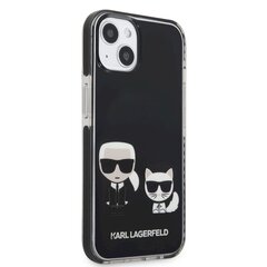 Karl Lagerfeld TPE Karl and Choupette Case for iPhone 13 mini Black цена и информация | Чехлы для телефонов | kaup24.ee