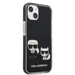 Karl Lagerfeld TPE Karl and Choupette чехол для iPhone 13 черный цена и информация | Чехлы для телефонов | kaup24.ee
