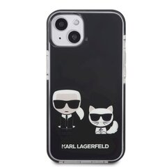 Karl Lagerfeld TPE Karl and Choupette Case for iPhone 13 Black hind ja info | Telefoni kaaned, ümbrised | kaup24.ee