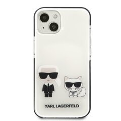 Karl Lagerfeld TPE Karl and Choupette Case for iPhone 13 mini White hind ja info | Telefoni kaaned, ümbrised | kaup24.ee