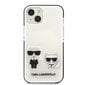 Karl Lagerfeld TPE Karl and Choupette Case for iPhone 13 mini White hind ja info | Telefoni kaaned, ümbrised | kaup24.ee