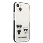 Karl Lagerfeld TPE Karl and Choupette Case for iPhone 13 White цена и информация | Telefoni kaaned, ümbrised | kaup24.ee