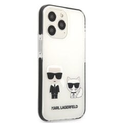 Karl Lagerfeld TPE Karl and Choupette Case for iPhone 13 Pro Max White hind ja info | Karl Lagerfeld Mobiiltelefonid, foto-, videokaamerad | kaup24.ee