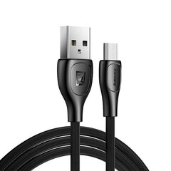 Remax Lesu Pro USB - micro USB data charging cable 480 Mbps 2,1 A 1 m black (RC-160m black) hind ja info | Mobiiltelefonide kaablid | kaup24.ee