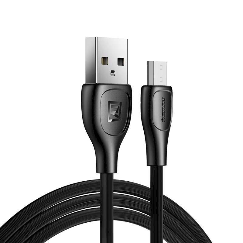 Remax Lesu Pro USB - micro USB data charging cable 480 Mbps 2,1 A 1 m black (RC-160m black) цена и информация | Mobiiltelefonide kaablid | kaup24.ee