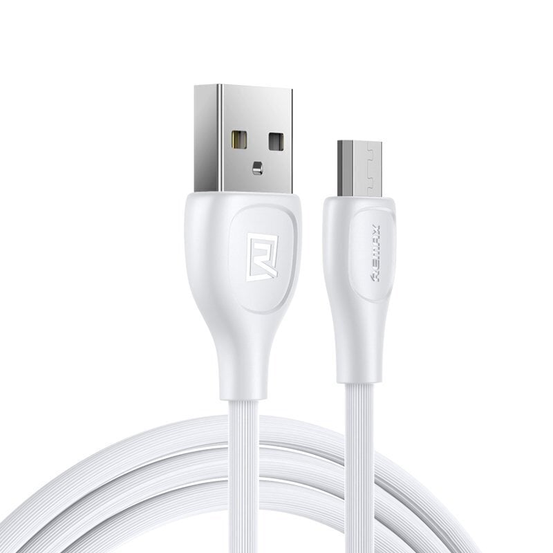 Remax Lesu Pro USB - micro USB data charging cable 480 Mbps 2,1 A 1 m white (RC-160m white) цена и информация | Mobiiltelefonide kaablid | kaup24.ee