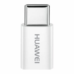 Huawei AP52 Micro USB to USB Type-C Adapter 5V 2A Data Sync Charge (bulk packaging) white цена и информация | Кабели для телефонов | kaup24.ee